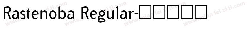 Rastenoba Regular字体转换